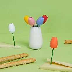 Tenedores de aperitivo con forma de tulipán